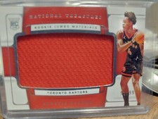 SCOTTIE BARNES 2021-22 National Treasures 92/99 Rookie Jumbo Materials JERSEY RC