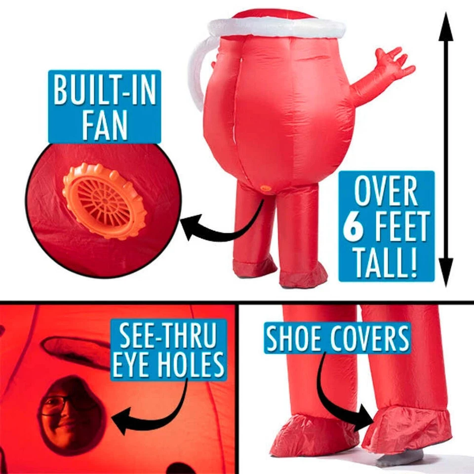 Disfraz inflable Kool-Aid para hombre Foto 2 de 4
