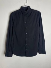 Vintage D&G Black Dress Shirt Slim Fit Italy Made Button-Up Long Sleeve S