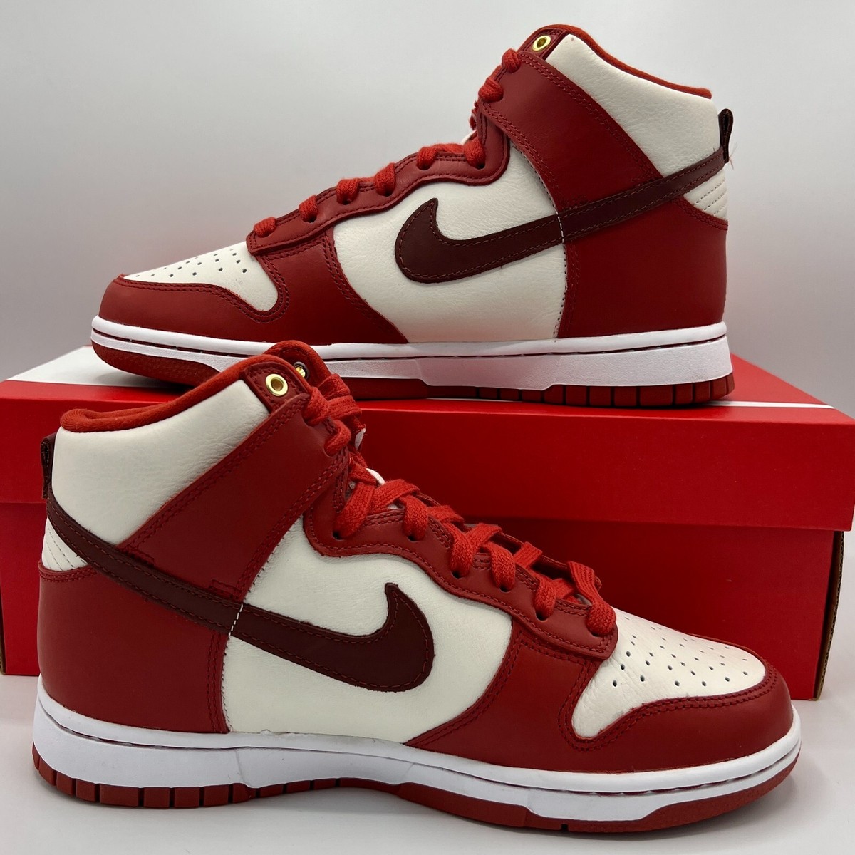 Nike Women's Dunk High 70 LXX Cinnabar Mars Stone Red White DX0346