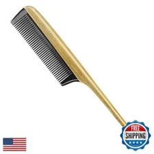 Onedor Hair Comb, 100% Natural Green Sandalwood Handmade Buffalo Horn Tail Co