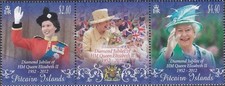 Pitcairn Islands 2012 - Queen Elizabeth II Diamond Jubilee - Gutter Pair - MNH