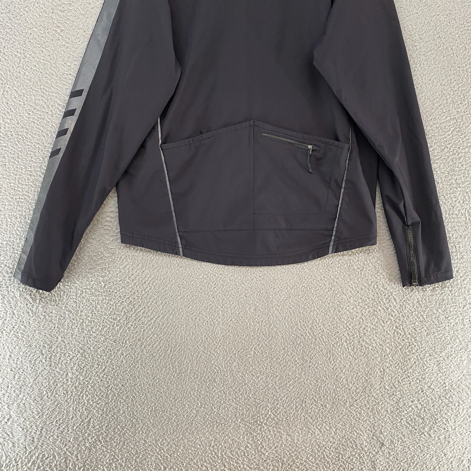 Showers Pass Cycling Jacket Mens Large Black Zip Up Softshell Artex Skyline Bike