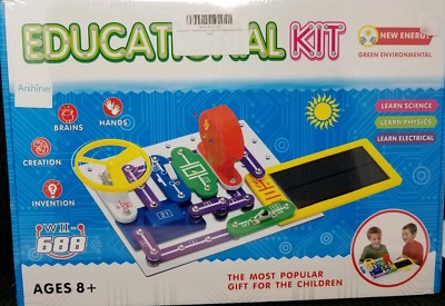 Arshiner Educational Kit WII-688, 3 Electronic Projects W/ Multiple Controls 8+