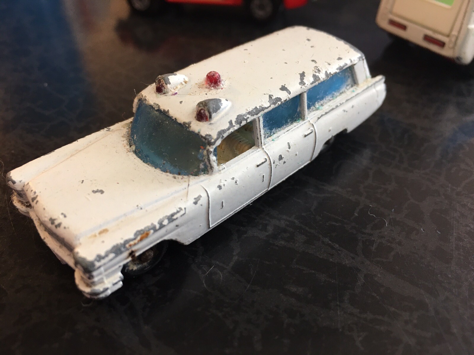 Vintage Matchbox Lot (3) Emergency Vehicles 2 Ambulances,& 1 Fire