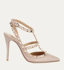 VALENTINO GARAVANI Patent Rockstud Caged Pump 100MM