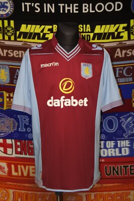 5/5 Aston Villa adults XXL 2013 MINT home football shirt jersey trikot soccer