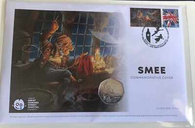 2020 PETER PAN ~ MR SMEE FIFTY 50 PENCE MÜNZE BRILLANT BANKFRISCH FDC