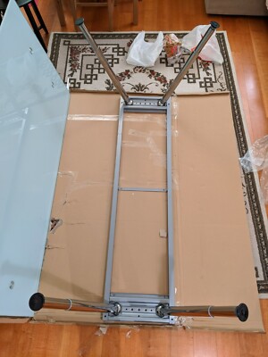 Ikea galant glass table | eBay