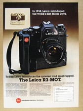 1979 Leica R3-MOT 35mm Film Camera  Winder photo vintage print Ad