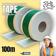 Waterproof Tanking Tape Shower Wetroom Kitchen Carwash Lab Under Tiles Seal 100m