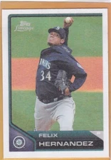 2011 TOPPS LINEAGE BASEBALL CLOTH STICKERS FELIX HERNANDEZ #TCS4 NMMT/MINT*A4158