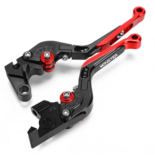Folding Extendable Brake Clutch Levers For DUCATI MONSTER 766/797/821/1200 Red - Bild 6 von 18
