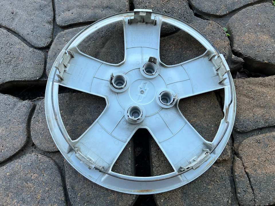 (1) Tapacubos cubierta rueda OEM CHEVY AVEO 14" ACABADO PLATEADO 2006-2011 96 653 144 Foto 2 de 2