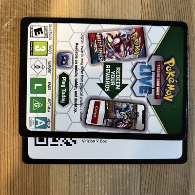 Virizion V box Code - Pokmon Live TCG Online Code | eBay Virizion V box Code - Pokmon Live TCG Online Code | eBay