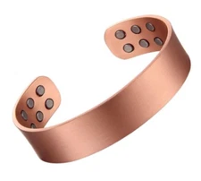 Pure Copper Magnetic XLarge Bracelet Copper 64 gr Arthritis Pain Therapy Cuff