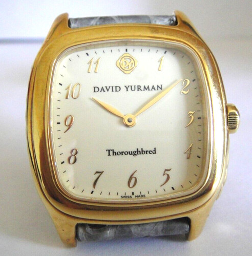 DAVID YURMAN SOLID 18K GOLD THOROUGHBRED CABLE WATCH