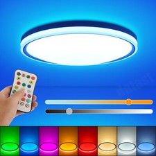 RGB LED DECKENLAMPE DECKENLEUCHTE DIMMBAR mit FERNBEDIENUNG WOHNZIMMER LAMPEN