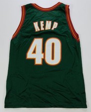Rare Vintage CHAMPION Shawn Kemp Seattle Sonics Supersonics Blank Jersey 90s 44