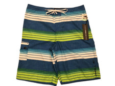 O'Neill Men's Multi-Colored Striped Lined Swim / Board Shorts-Trunks Size 34