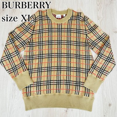 Burberry London England Vintage Check Knit Top Men