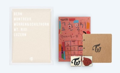TWICE [TV5 : TWICE IN SWITZERLAND] MD SET Diary(Note)+Selfie Book+