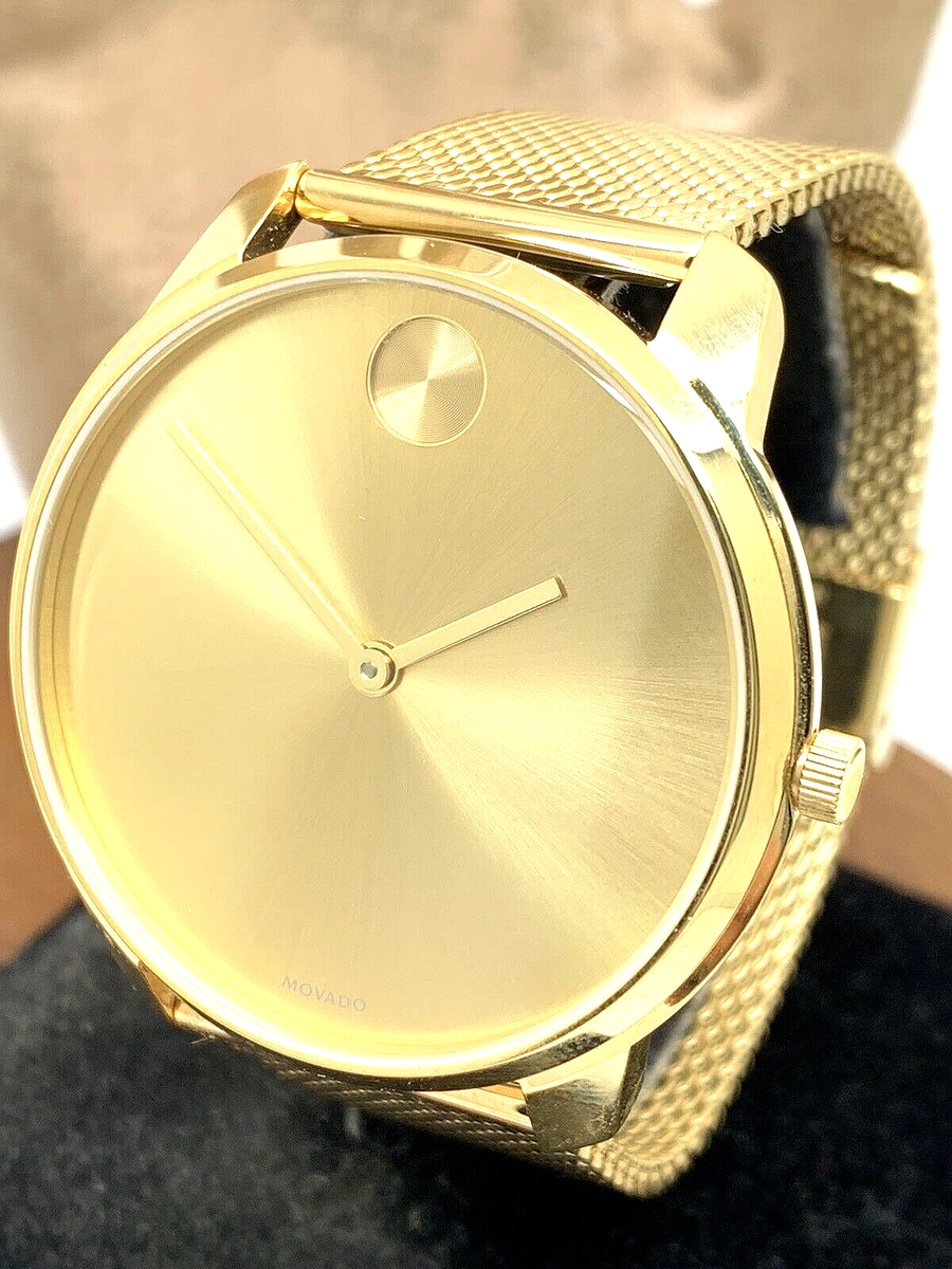 新品 MOVADO BOLD ゴールド メッシュベルト 腕時計 3600833 新品 MOVADO BOLD ゴールド メッシュベルト 腕時計 3600833