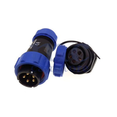 WEIPU SP21 5 pin LED Power Cable Connector,Waterproof Electrical Wire Connector