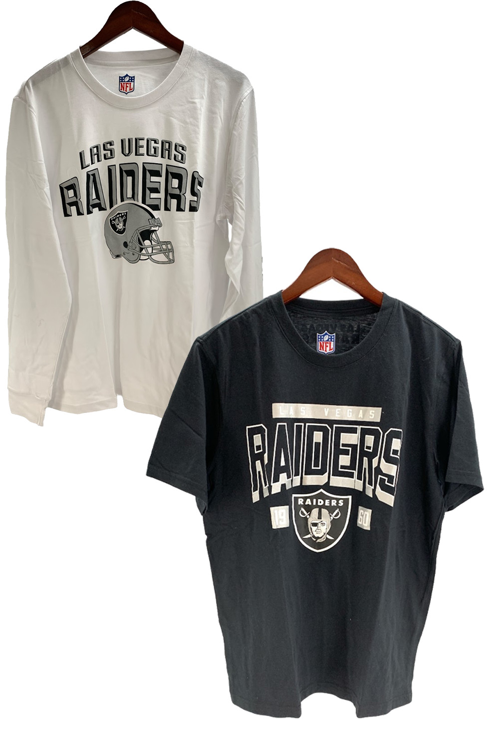 Комбинированный комплект футболок NFL с длинным и коротким рукавом Raiders