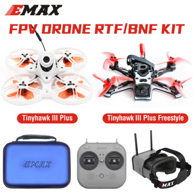 Tinyhawk 3 Plus Freestyle Drone RTF Kit Ready To Fly FPV HD Zero Drone Mini Racing Quadricottero Resistente Telaio in Fibra di Carbonio con Occhiali Trasmettitore per Bambini Adulti Principianti