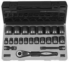 Grey Pneumatic 82222 1/2" Drive 12 Point 22 Piece Fractional Duo Socket Set