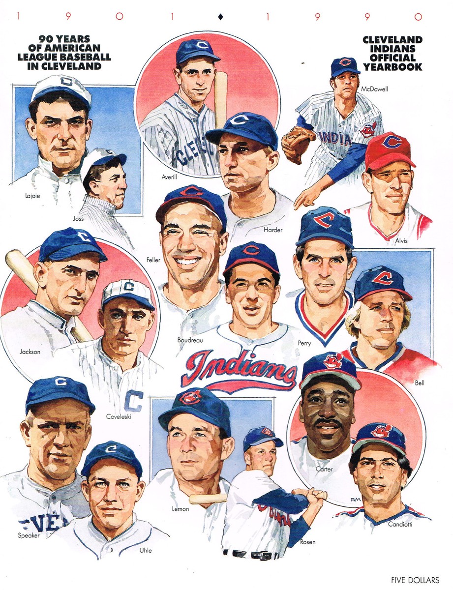 Cleveland Indians スポーツボトル 1990年製 1990 Cleveland Indians MLB Baseball YEARBOOK | eBay