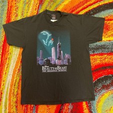 Disney Beauty and the Beast Vintage Chicago Broadway Musical 90s Tee XL