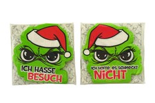 Servietten Form-Servietten "Festtags-Muffel" 33x33 Weihnachten grün