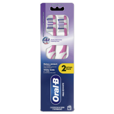 8700216459761 Oral-B Pro-3DWhite Szczoteczki do zębów 2 szt Procter & Gamble
