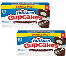 Hostess Cupcakes, Chocolate Snack Cakes, 22.22 oz Box (28 Ct.)