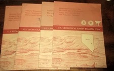 GEOLOGY EAST-CENTRAL NEVADA FOUR (4) REPORTS LINCOLN NYE COUNTIES MINERAL ORES