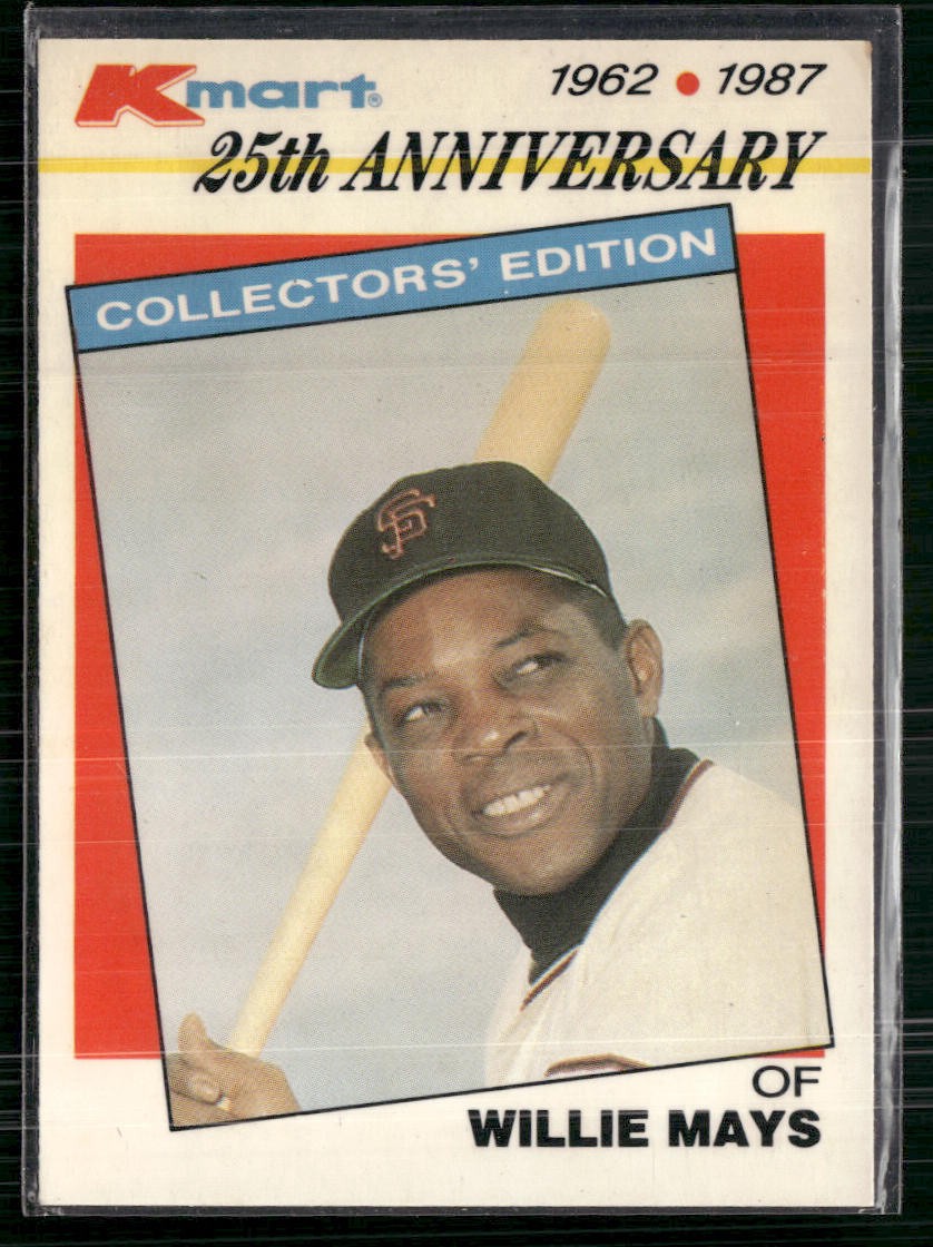 1987 Topps Kmart 25th Anniversary Baseball's Stars of the Decades #8 Willie Mays