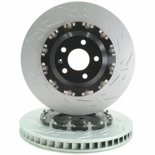 PARA LAMBORGHINI HURACAN LP580 LP610 PAR DISCOS DE FRENO DELANTEROS RANURADOS 365mm X 34mm