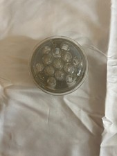 VTG Glass Clear Flower Frog 13 Holes Pat April 11 1916 Made in USA Large Round