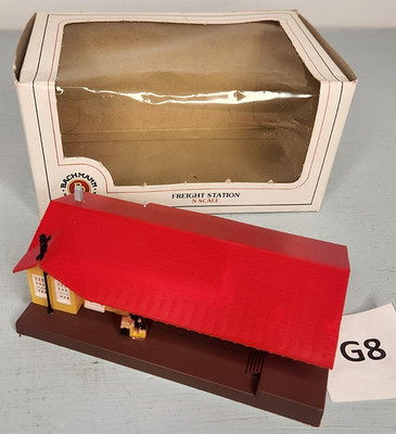 Vintage Bachmann N GAUGE Freight Station #7407 ASSEMBLED EXCELLENT G8