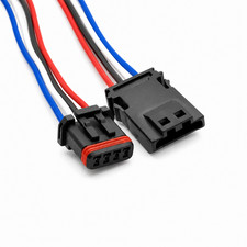 4 Pin Connector Prewired Plug MX19004S51 MX19004P51 Fits Harley Davidson