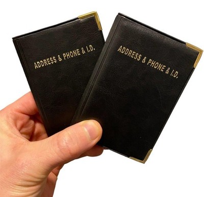 5 Address & Phone Number & ID Card Notebooks - MIni 3x4'' Travel Journal Holder