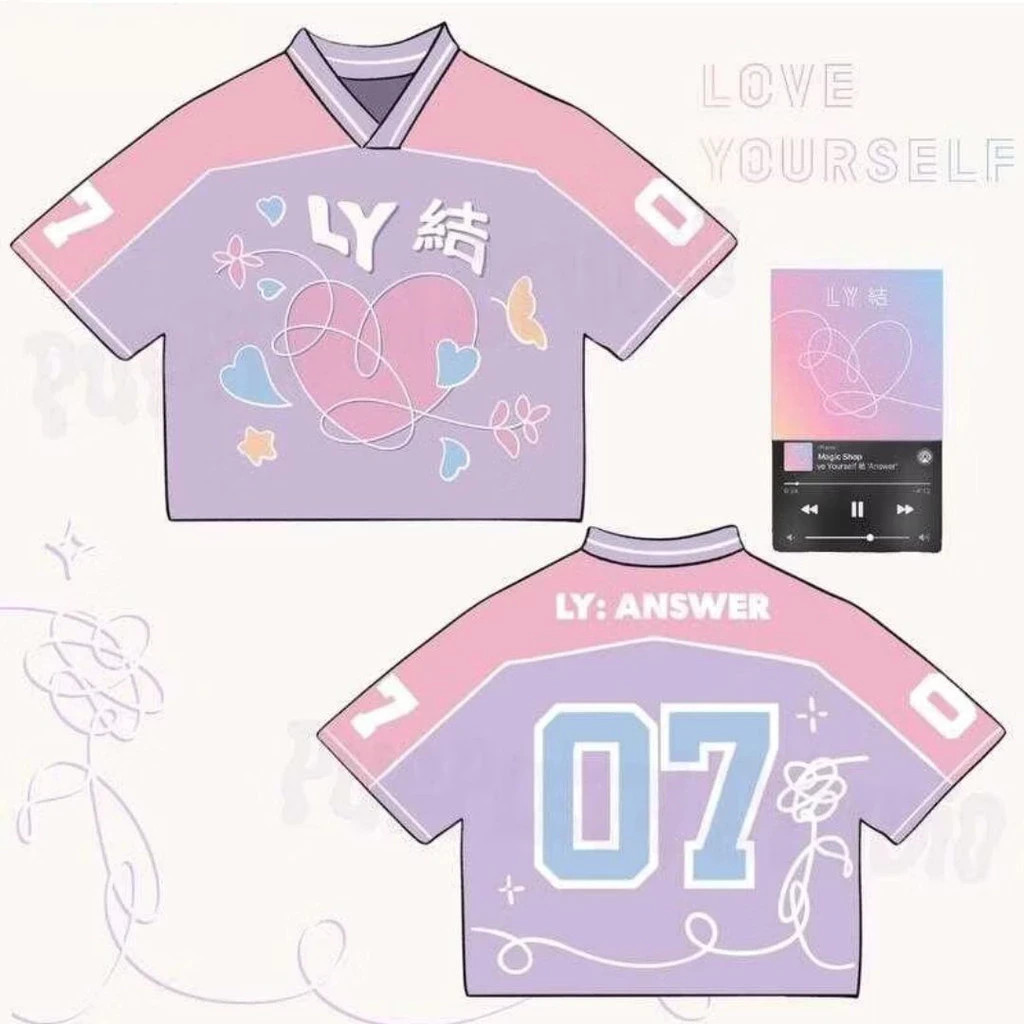 BTS LOVE YOURSELF ANSWER JERSEY FOR ARMY ARIRANG CONCERT GOOD