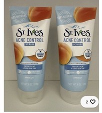 St. Ives Acne Control Apricot Scrub Salicylic Acid Ceramide Formula Vegan 6 oz