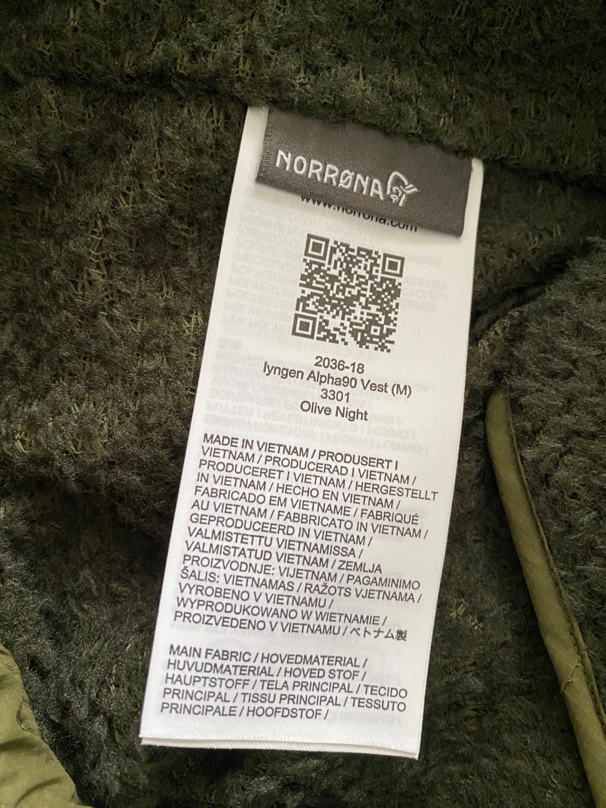 Norrøna Lyngen Alpha90 Vest Men Small Green Polartec image 12