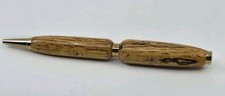 Handmade Zebrawood Wood Ballpoint Pen Gold Trim Twist Pen Unique Gift Needs Ink