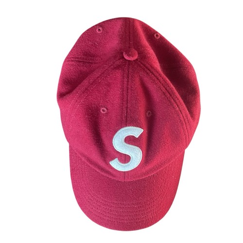 Supreme x Loro Piana Wool S Logo 6-Panel Cap Red (FW21) - Picture 2 of 7