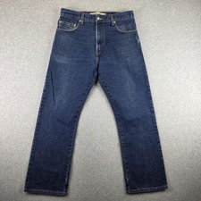 Vintage Levi's 517 Jeans Mens 34x30 Bootcut Dark Wash Made USA 100 Cotton