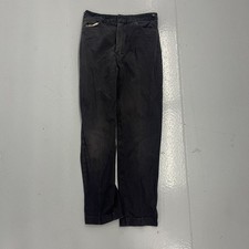 Vintage 60s Black Cotton Canvas Workwear Chinos 26x26 1960s True Vintage